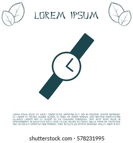 Wristwatch vector icon