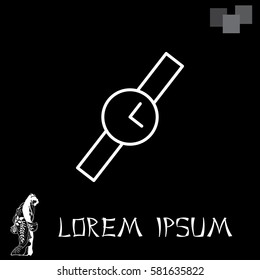 Wristwatch vector icon