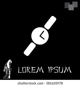 Wristwatch vector icon
