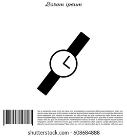 Wristwatch vector icon