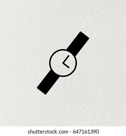 Wristwatch vector icon