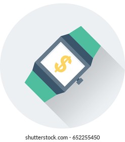 Wristwatch Vector Icon 