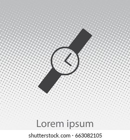 Wristwatch vector icon