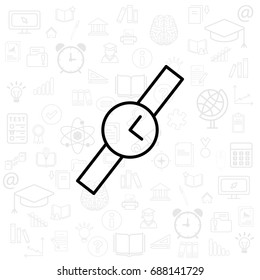 Wristwatch vector icon