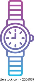 Wristwatch vector icon. Can be used for printing, mobile and web applications.