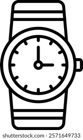 Wristwatch vector icon. Can be used for printing, mobile and web applications.