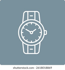 Wristwatch vector icon. Can be used for printing, mobile and web applications.