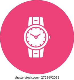 Icono de Vector de reloj de pulsera. Se puede utilizar para aplicaciones de impresión, móviles y de Web.