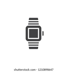Wristwatch vector icon. filled flat sign for mobile concept and web design. Smartwatch simple solid icon. Symbol, logo illustration. Pixel perfect vector graphics
