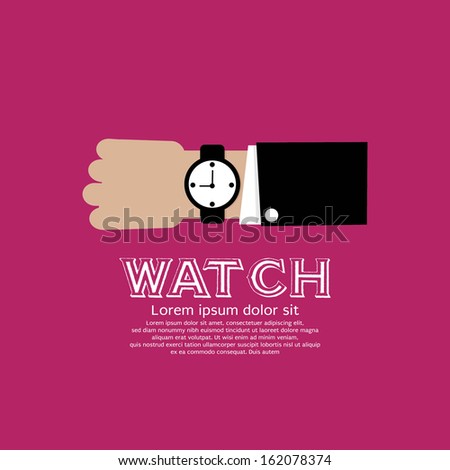 Wristwatch Vector Illustration EPS10