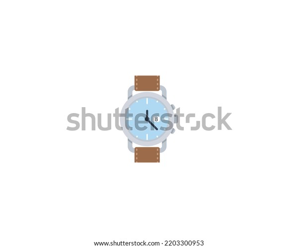 Wristwatch Vector Isolated Emoji Icon Wristwatch Stock Vector (Royalty