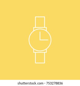 Wristwatch vector line icon. eps-10
