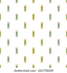 Wristwatch woman pattern seamless in flat style for any design