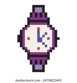 Wristwatct in pixel art style