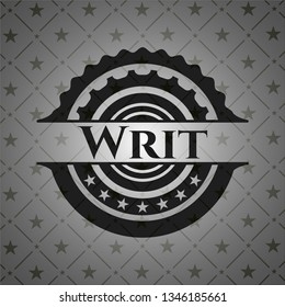 Writ realistic black emblem