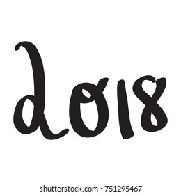 Write 2018 New Year's Day Celebration