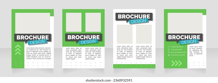 Write attractive resume blank brochure design. Template set with copy space for text. Premade corporate reports collection. Editable 4 paper pages. Rubik Black, Regular, Light fonts used