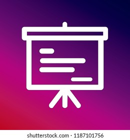Write Board purple and pink gradient. white icon minimal design