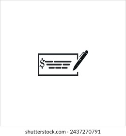 Write check icon.vector graphics design.