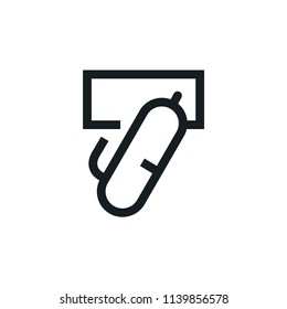 Write Check Modern Simple Outline Vector Icon