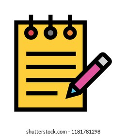 write color line icon
