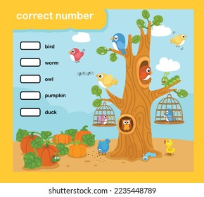 Write the correct numbers vector