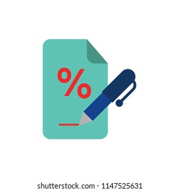 Write Discount Logo Icon Design