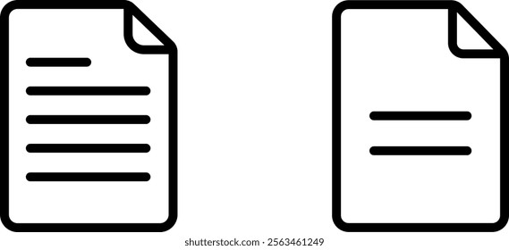 "Write Document File Paper Page Vector Icon Set: Essential Icons for Digital and Print Projects"
