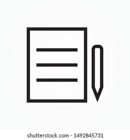 write document icon design vector illustration