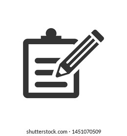 Write feedback icon. vector graphics