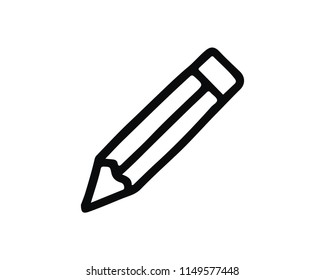 write hand drawn icon , designed for web and app