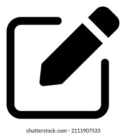 icono de escritura con color negro