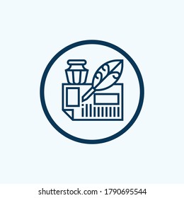 write icon isolated on white background from stay at home collection. write icon trendy and modern write symbol for logo, web, app.
