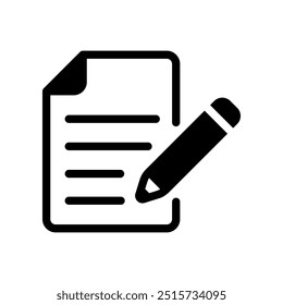 Write icon isolated on white background.