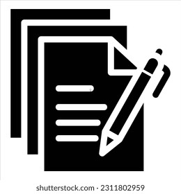 icono de escritura con vektor aislado y fondo transparente