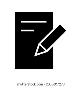 write icon or logo isolated sign symbol vector illustration - high quality black style vector icons
