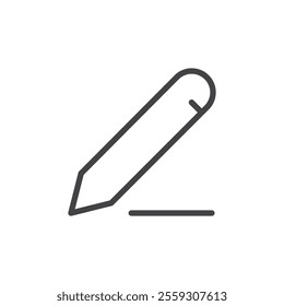 Write icon Logo symbol outline set