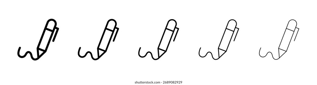 Write icon for mobile concept and web design.