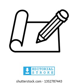 write icon, pencil vector icon 