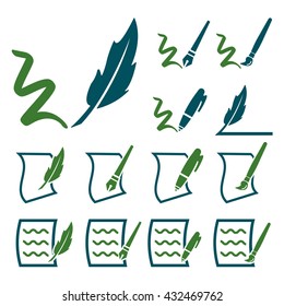 write icon set