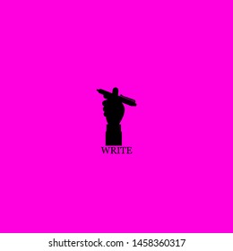 write icon sign signifier vector