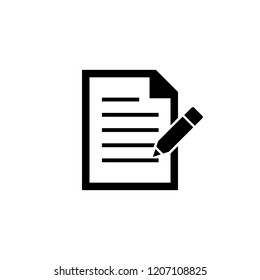 Write icon sign symbol, Edit document sign icon Vector