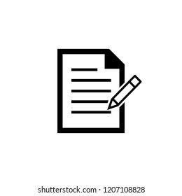 Write icon sign symbol, Edit document sign icon Vector