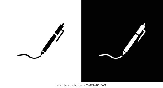 Escriba el símbolo del icono. diseño simple editable.