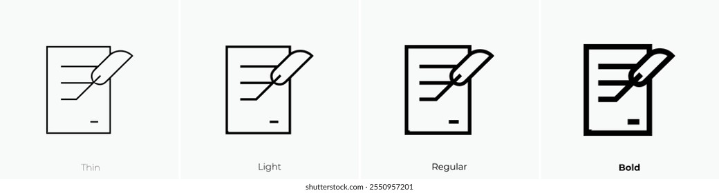 ícone gravar. Design fino, leve, regular e negrito, isolado no fundo branco
