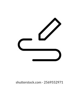 Write icon Thin vector set