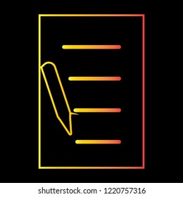 write icon vector