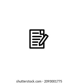 Write icon vector. Document icon vector illustration
