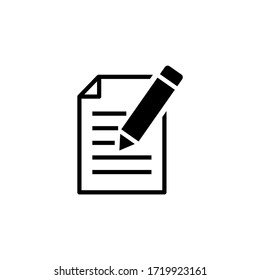 Write Icon Vector. Form Icon Symbol 