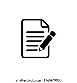 Write icon vector. Form icon symbol vector illustration